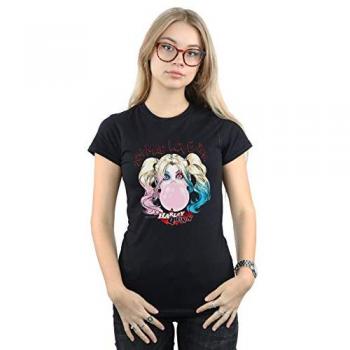 Rebel Heart Cotton Shirt, Harley Quinn Style – Black Women's Size Small