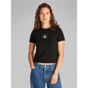 Damen T-Shirt CALVIN KLEIN JEANS MONOLOGO BABY TEE XXXL