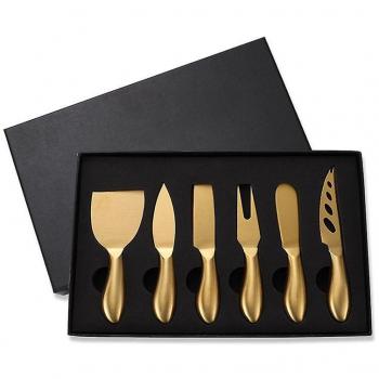 Cuisson Qinhai D'or – Kit 6 couteaux à fromage, cuisine professionnelle