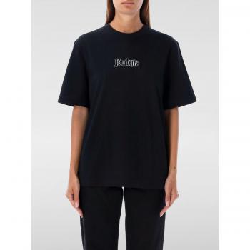 Burberry T-shirt nera in cotone con logo Taglia XS