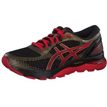 Asics Gel-Nimbus 21 Men's Running Shoes, Black (Black/Classic Red 001)