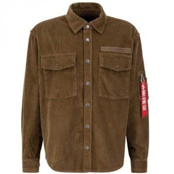 Light Jacket Alpha Industries – Beige Male Cord Overshirt (S)