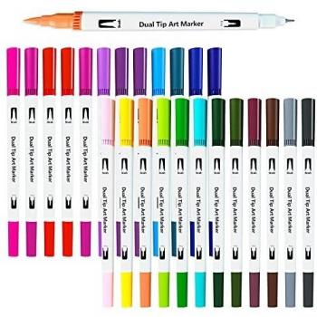 Feutre Coloriage 24 Couleurs Pointe Fine 0.4 mm
