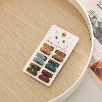 Accesorios de Pelo de Plástico: Juego de 6 Mini Pinzas