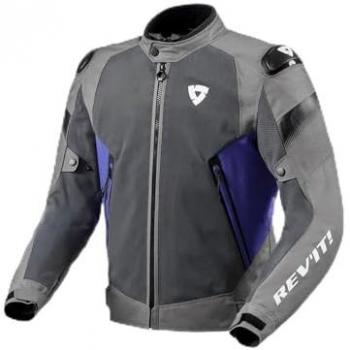 Revit Control Air H2O Veste Textile de Moto Imperméable Gris Bleu Taille M