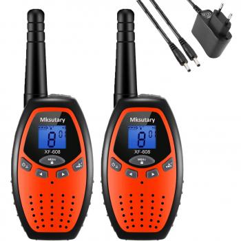 Walkie‑Talkie 3 km Rechargeable – Radio PMR, VOX, Scansione Automatica, 8 Canali