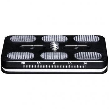 Mantona AS-70-1S (Schnellwechselplatte), Stativ Zubehör, Schwarz, Silber