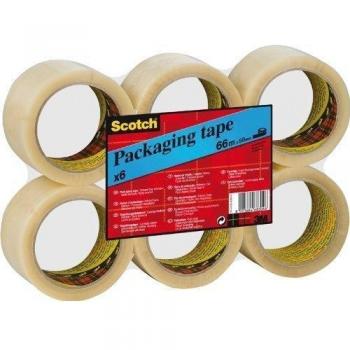 Cinta Adhesiva para Embalaje Scotch 6 Unidades 50 mm x 66 m