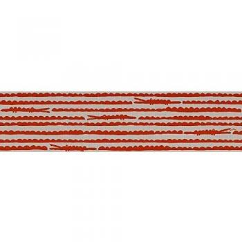 Oilily Krokodil Wandbordüre – Orange/Creme
