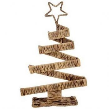 Christbaum Dekofigur aus Seegras