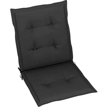 Coussins de Chaise de Jardin Ultra-Doux Gris 100x50x3 cm
