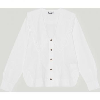 Ganni Maxi Collar Shirt