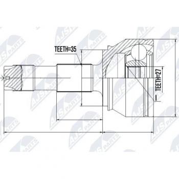Giunti semiasse NTY NPZ‑FT‑037 in kit