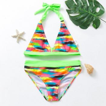 Girls' Ruffle Swimsuit 2022 Floral Design Ages 5-14