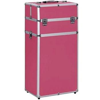 Make-up Koffer Aluminium Rosa