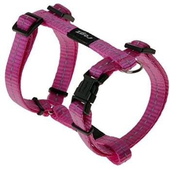 Arnés Rogz Liso Rosa Nylon S
