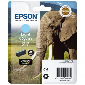 Genuine Light Cyan Epson Claria 24 Series HD Ink