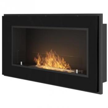 Sololed Frame 900 Cheminée au Bioéthanol avec Verre Sombre