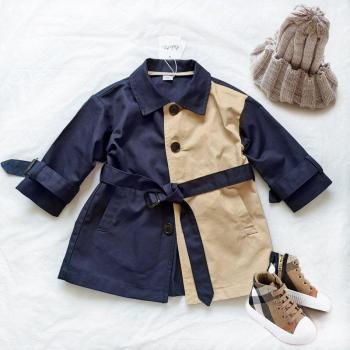 Mid-Length Double-Color Overcoat