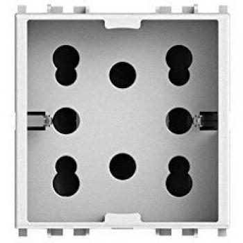 Kit 4 Box – double marche & prise latérale schuko blanche (Vimar Arke 4b v19b h21)