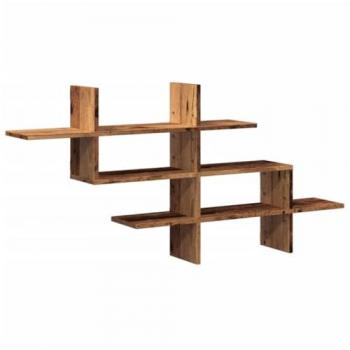 Bois D’Ingénierie Étagère Murale Vieux Bois 124×18×60,5 cm