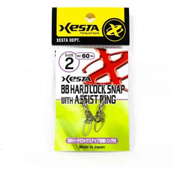 Xesta BB Hard Lock Snap Ring, 60 lbs, Size 2 (1812) – Dual Pack