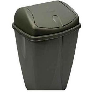 Swing Bin 50L Metallic Silver