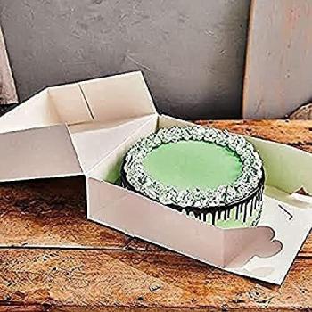 Caja resistente para tarta blanca Glotomania (tamaño: 32 cm, cantidad: 2 unidades)
