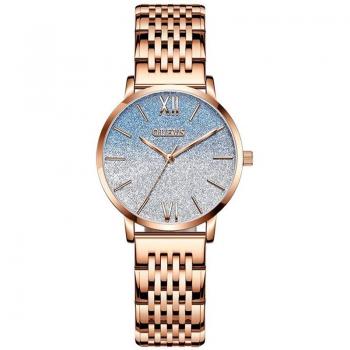 Premium Women's Starry Sky Dial Wristwatch in Silver and Steel