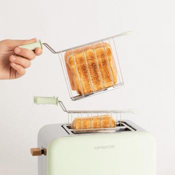 PACK TOAST RETRO : Grille-pain compact et grilles à sandwichs