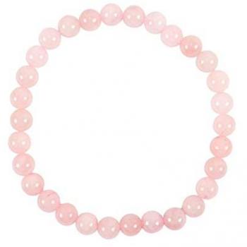 Cinturón de Pulsera Quarz Rosado Madagascar – 18 cm, Flexibles