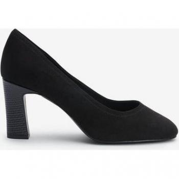 Escarpins Confort Sans Fin – Noir, Bout Rond, Talon Carré