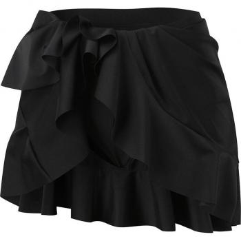 Pantalones de cintura alta y bikini con falda