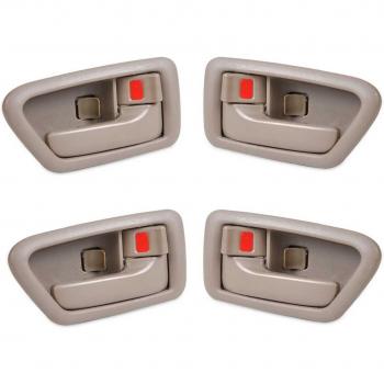 Beler 4pcs Inside Door Bezel Handle for Toyota Camry 1997-2001