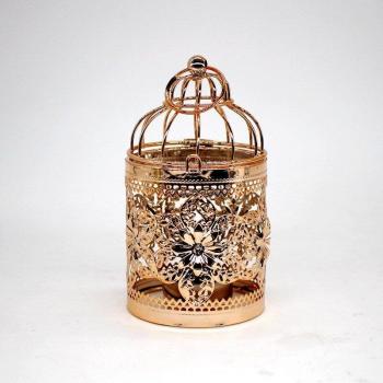 Hollow Flower Pattern Iron Candle Holder