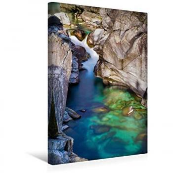Tessin Textil-Leinwand 30 × 45 cm – Künstlerisch von Enrico Caccia