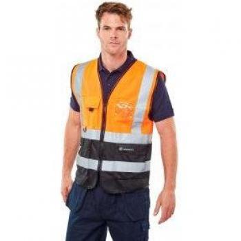 Beeswift Hi-Vis Executive Waistcoat Orange/Black M