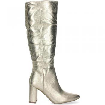 Botas de Mujer PUNTOSALAO 2Z-2082 Doradas con Tacon Medio