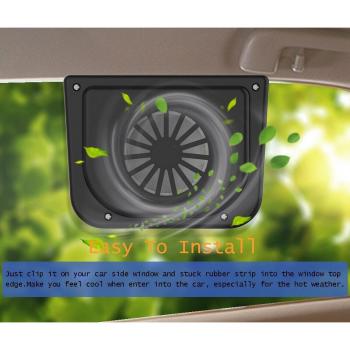 Solar Powered Car Air Vent Fan