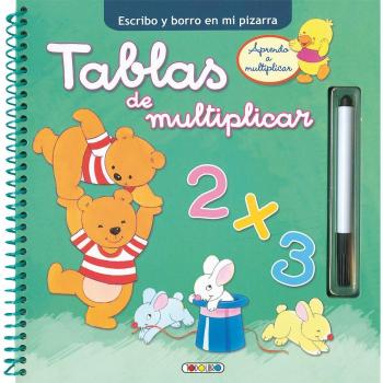 Escribo y borro en mi pizarra -tablas de multipicar (Tapa dura).
