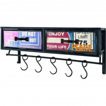 Organizador de Pared Haku con Cajones y Barra para Ropa