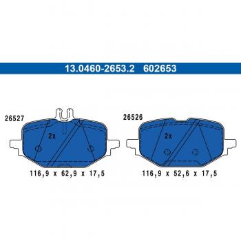 Bremsbelagsatz ATE für Mercedes-Benz 13.0460-2653.2