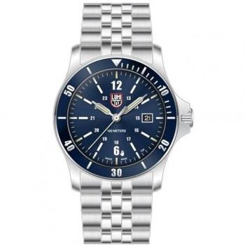 Luminox Quarzuhr Taucher Sport Timer Stahl/Blau