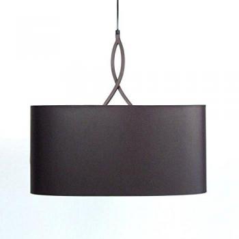 Élégance Noir 50x50x10 cm Suspension Métallique