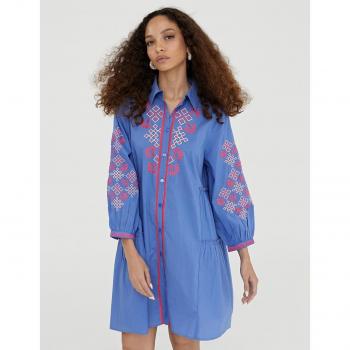Vestido caftán azulón de Lola Casademunt