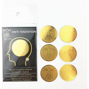 6 Pcs Anti Radiation Stickers for Mobile Phones and Laptops