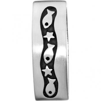 Gleiter-Fisch‑Stern Schmuckanhänger OSTSEE-SCHMUCK – 1 Teil, Silber 925