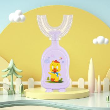 Brosse à dents en silicone 360° U enfants ours canard