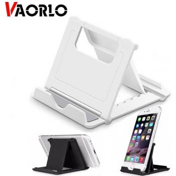 Supporto per telefono VAORLO Mini, pieghevole e portatile, antiscivolo, per dispositivi iPad, iPhone e Android, colore nero