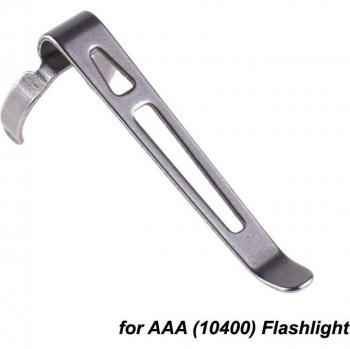 Edelstahl Taschenlampe mit Clip 35mm (L) x 10,8mm (D)